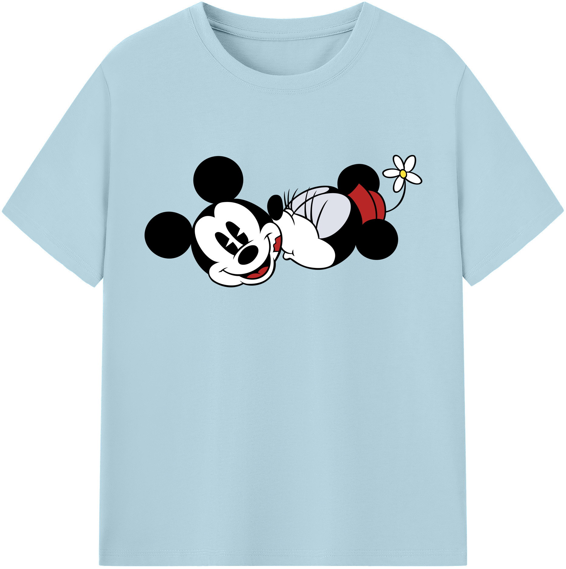 （画像用） ミッキーマウス Mickey Mouse 綿100％半袖Tシャツ（フロントプリント）